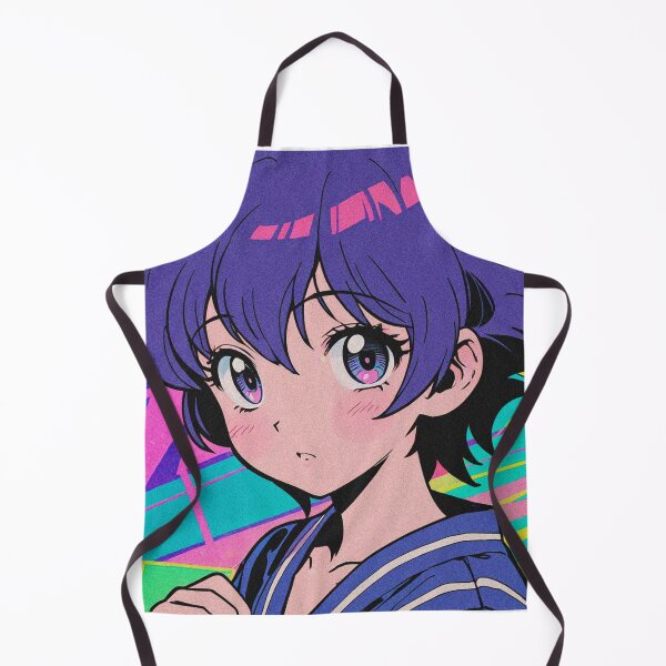Item preview, Detailed VHS Vaporwave Style: Retro Anime Beauty designed and sold by RetroRebootShop.