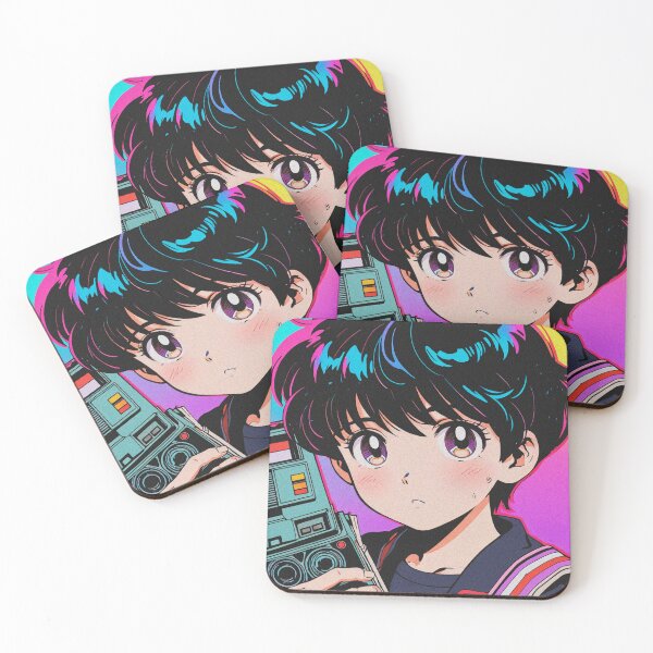 Item preview, Vaporwave Chibi Remix: Retro Anime Aesthetic 2.0 designed and sold by RetroRebootShop.