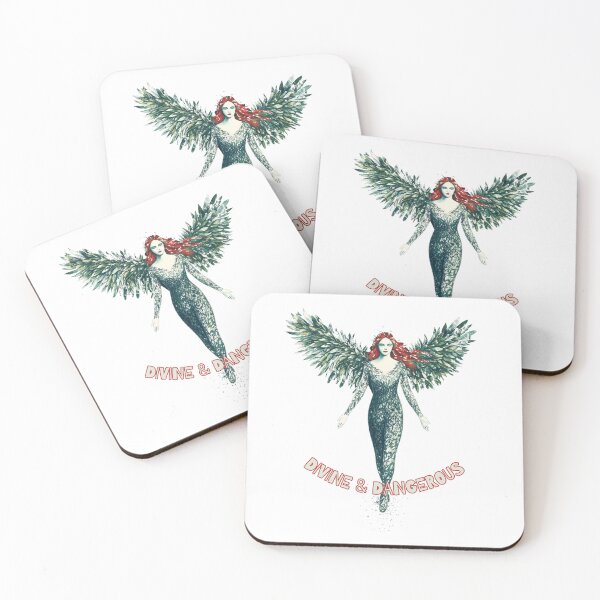 Item preview, Red hair Angel. Divine & Dangerous. Text Version. designed and sold by Shoot-The-Moon.