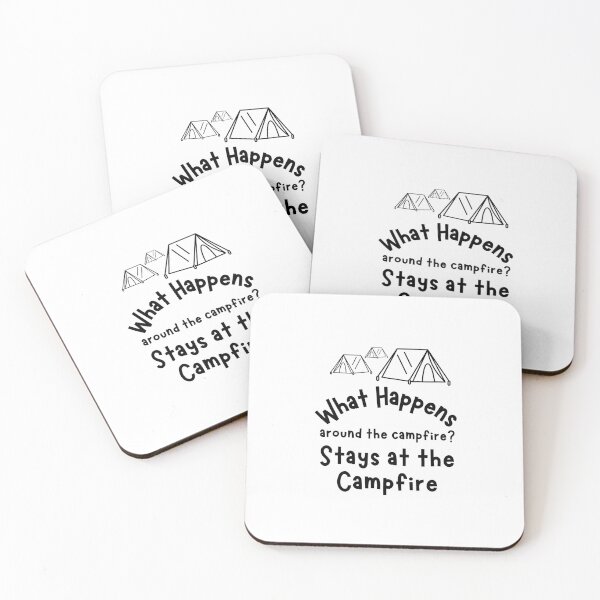Item preview, Camping bonefire quote designed and sold by Be-Adventurous.