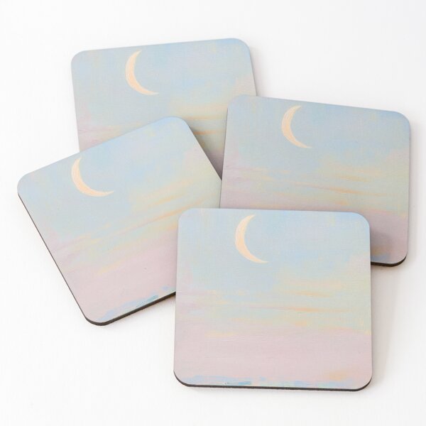 Item preview, Abstract Moon Landscape Pastel Minimalist designed and sold by ArtHouseNiklas.