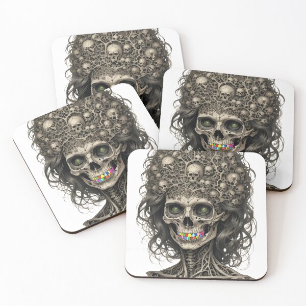 Item preview, Skull and colorful teeth designed and sold by designt1shirts.