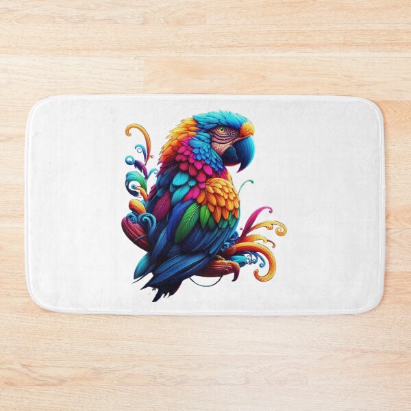 Item preview, Vibrant Neon Parrot – A Burst of Colors designed and sold by GloriousArtSKD.