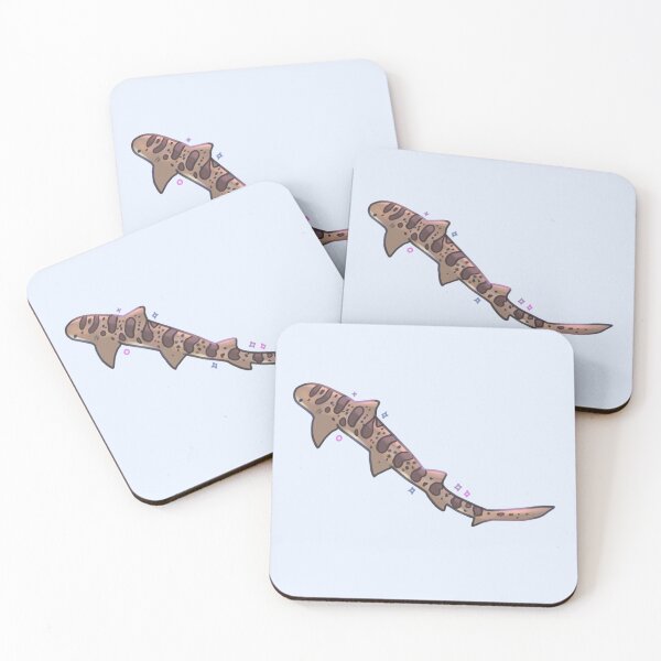 Item preview, leopard shark illustration  designed and sold by Mayarartsy.