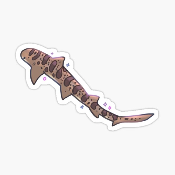 Item preview, leopard shark illustration  designed and sold by Mayarartsy.