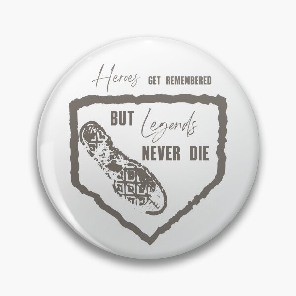 Item preview, Legends Never Die Sandlot Baseball Home Plate Vector Graphic Digital Art Illustration designed and sold by Digitising Booth.