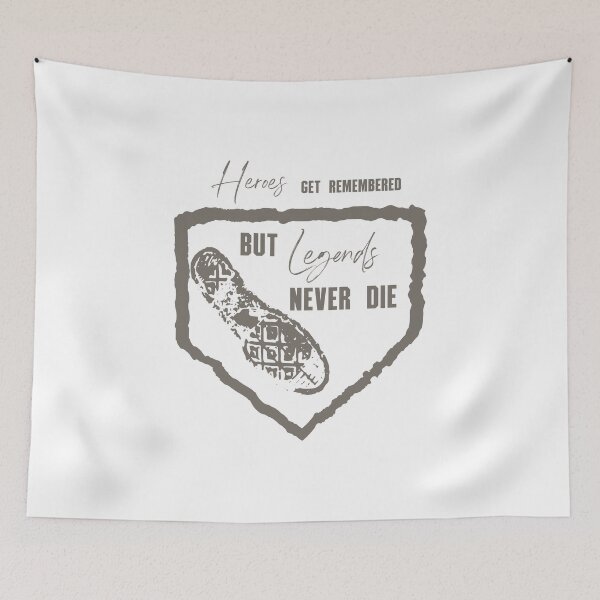 Item preview, Legends Never Die Sandlot Baseball Home Plate Vector Graphic Digital Art Illustration designed and sold by Digitising Booth.