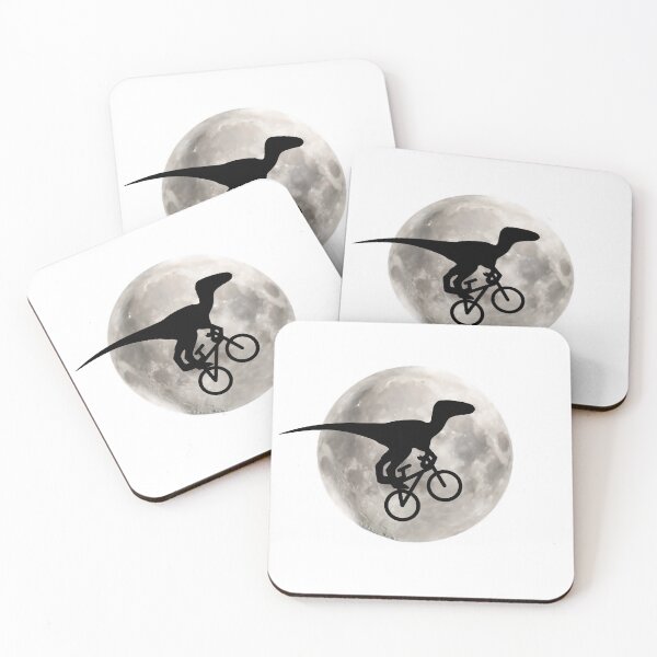 Item preview, Dino with Bicycle and Moon designed and sold by ULTRAMAX_DESIGN.