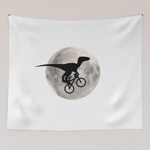 Item preview, Dino with Bicycle and Moon designed and sold by ULTRAMAX_DESIGN.
