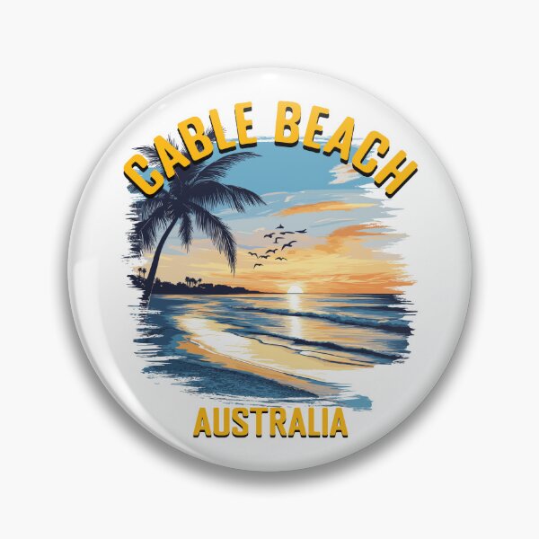Item preview, Cable Beach - Australia (with Orange Lettering) designed and sold by VelvetRoom.