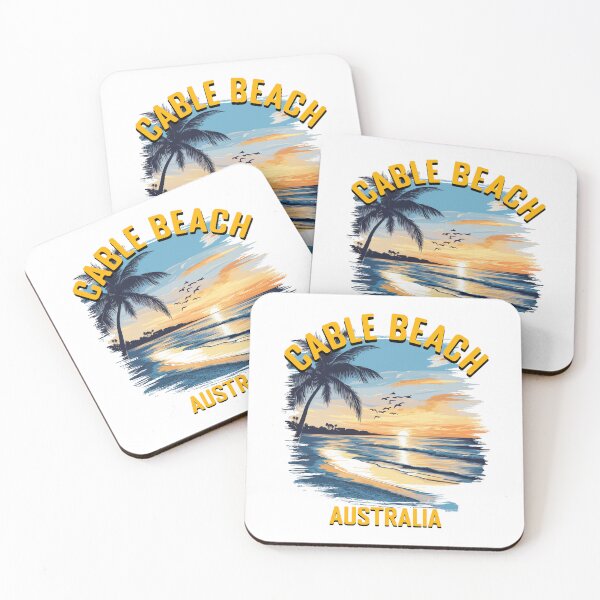 Item preview, Cable Beach - Australia (with Orange Lettering) designed and sold by VelvetRoom.