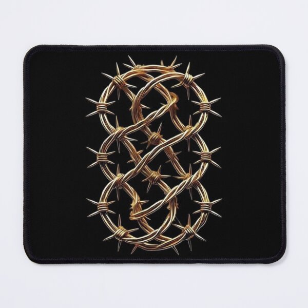 Item preview, Golden Barbed Wire Pattern designed and sold by Glam-OOTD.