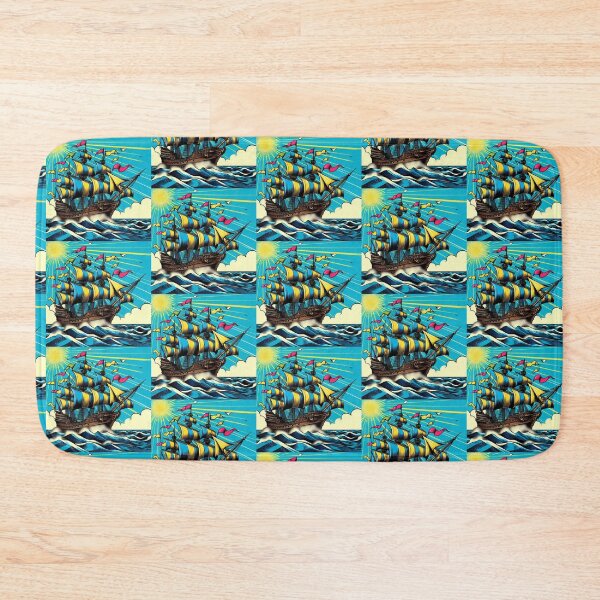 Item preview, pop art style old sailing ship designed and sold by Dogandesighn.