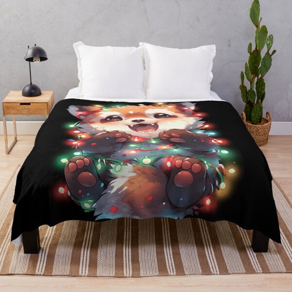 Item preview, Red Panda Christmas! designed and sold by TheeDigitalDen.