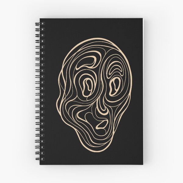 Item preview, Line Art Face Doubt (on black) designed and sold by Alesa-Aleks.