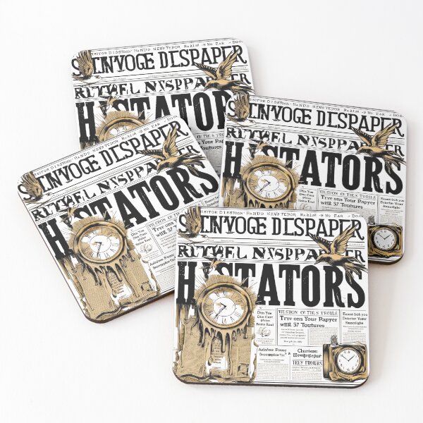 Item preview, Melting Clock Vintage Newspaper designed and sold by Globe-vibes.