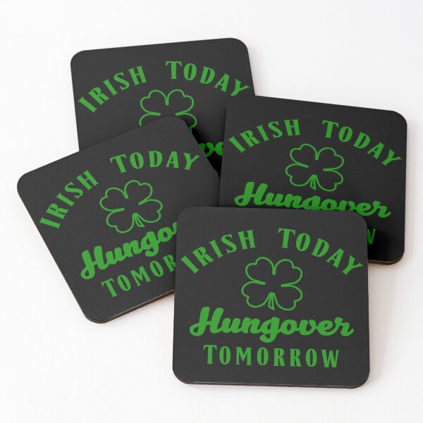 Item preview, Irish Today Hungover Tomorrow - Funny St Patrick's Day Design designed and sold by Moonlit Paws.