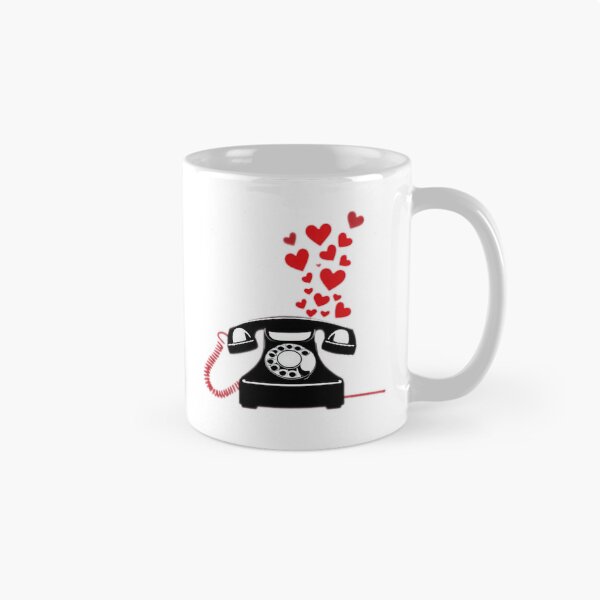 Item preview, Valentines Day retro phone with hearts,Valentine heart,valentine art,valentine design designed and sold by Expressions-Sel.