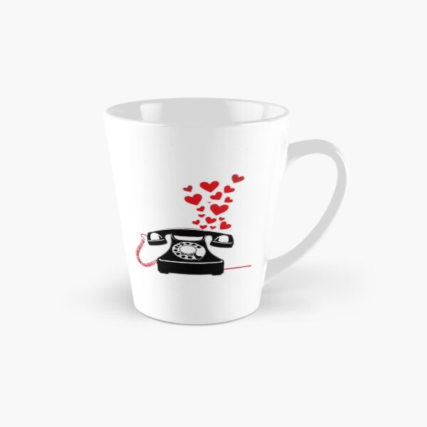 Item preview, Valentines Day retro phone with hearts,Valentine heart,valentine art,valentine design designed and sold by Expressions-Sel.