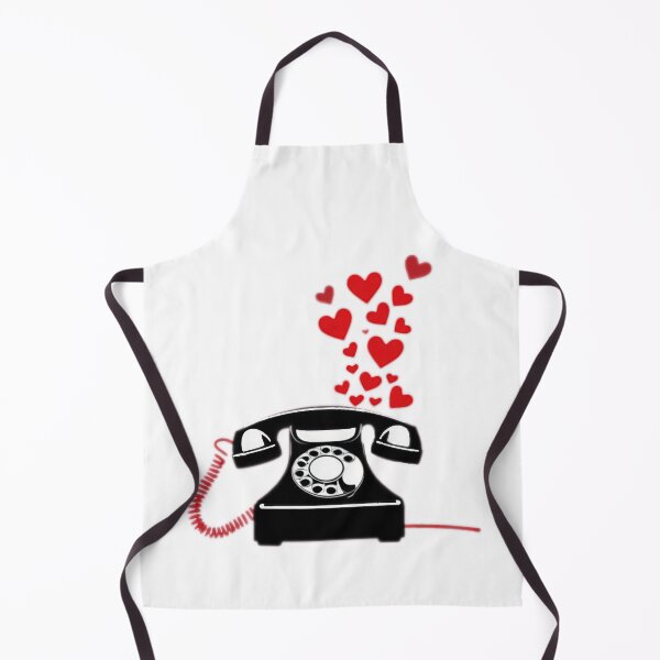 Item preview, Valentines Day retro phone with hearts,Valentine heart,valentine art,valentine design designed and sold by Expressions-Sel.