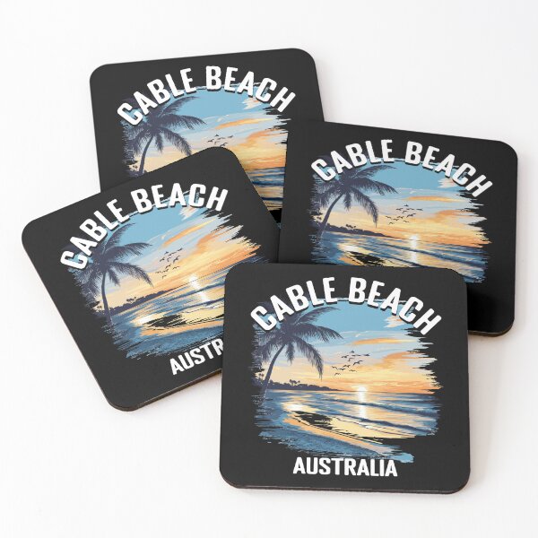 Item preview, Cable Beach - Australia (with White Lettering) designed and sold by VelvetRoom.