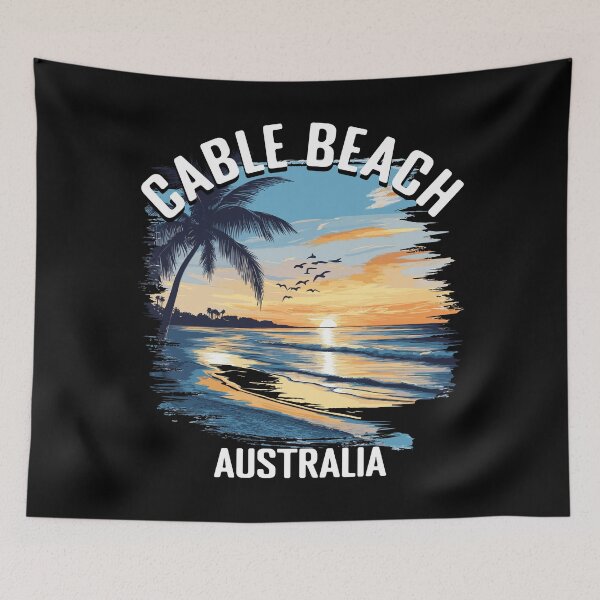 Item preview, Cable Beach - Australia (with White Lettering) designed and sold by VelvetRoom.