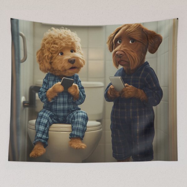 Item preview, Mischievous Doodle Brothers designed and sold by Artflow Pixel Studios.