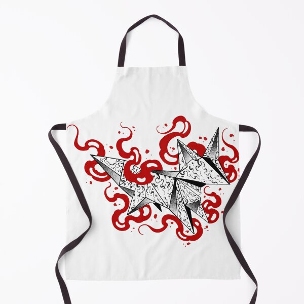 Item preview, Origami Suminagashi fox with flames designed and sold by 7Delamancha.