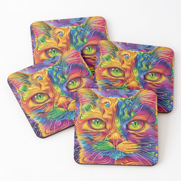 Item preview, Colorful Psychedelic Cat designed and sold by sheprint.