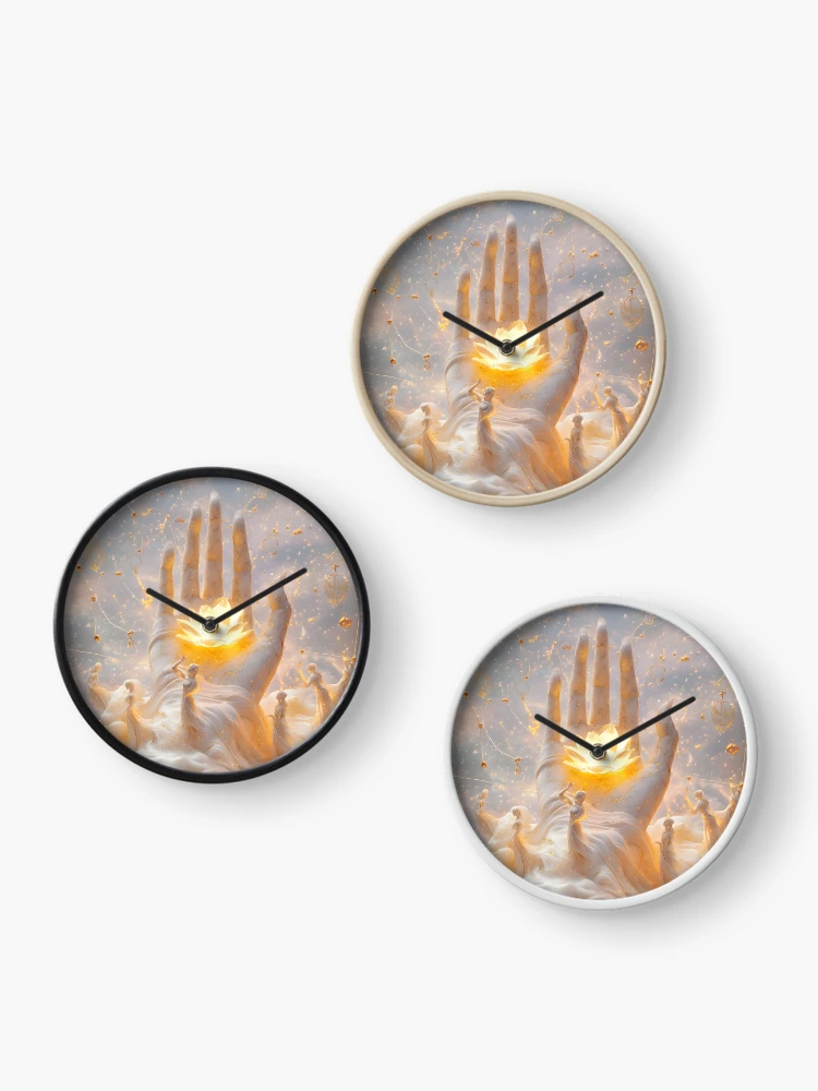 Thumbnail 3 of 4, Clock, She Rises designed and sold by AI-Only Creations.