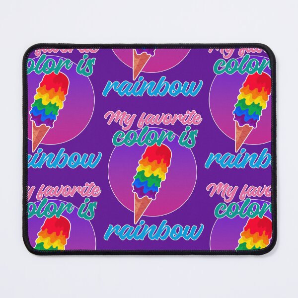 Item preview, My favorite color is rainbow, LGBTQIA quote designed and sold by Mauswohn.