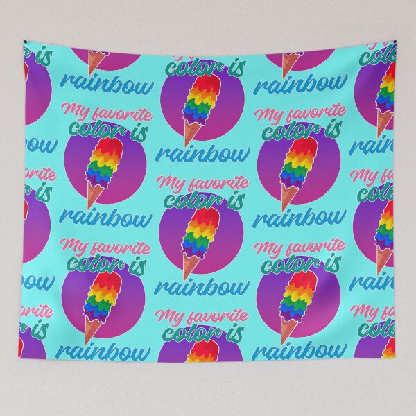 Item preview, My favorite color is rainbow, LGBTQIA quote designed and sold by Mauswohn.