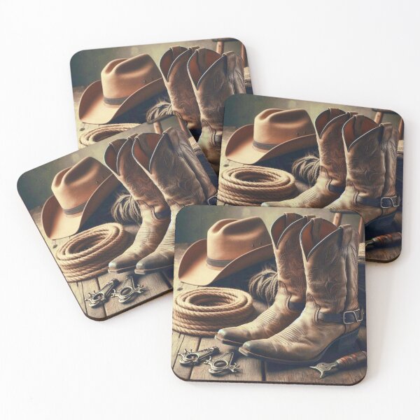 Item preview, Cowboy Boots and Hat designed and sold by Myra365Art.