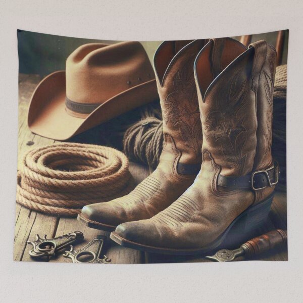 Item preview, Cowboy Boots and Hat designed and sold by Myra365Art.