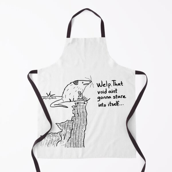 Item preview, That void won't stare into itself (black and white) designed and sold by Jolly Lady Shark.