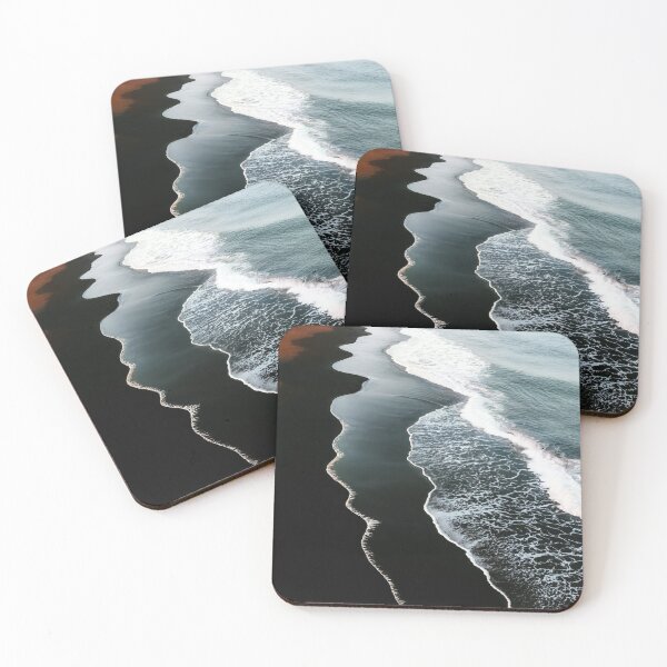 Item preview, Eternal Dance of Waves and Coast in Iceland - Aerial Landscape Photography designed and sold by regnumsaturni.
