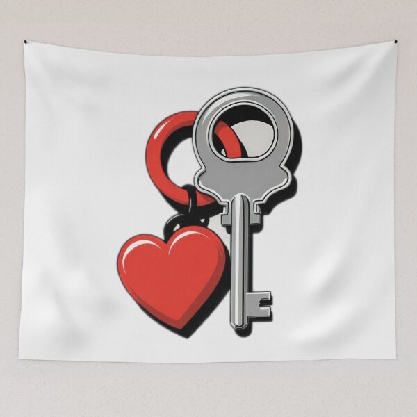 Item preview, Valentines Day keychain with heart,Valentine heart,valentine art,valentine design designed and sold by Expressions-Sel.