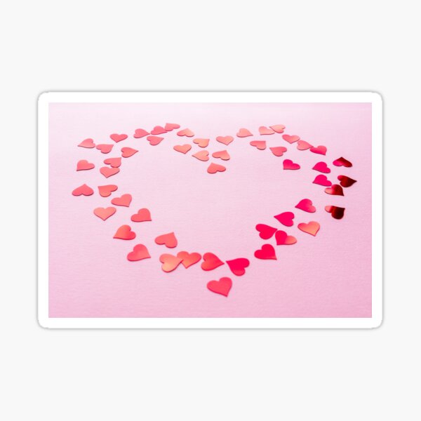 Item preview, hearts confetti on pink background designed and sold by nesgalina.
