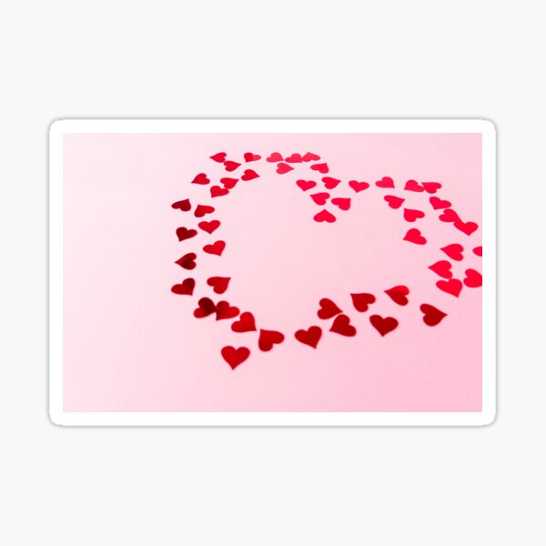 Item preview, hearts confetti on pink background designed and sold by nesgalina.