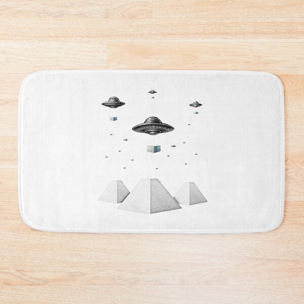 Item preview, UFOs Building Pyramids designed and sold by Tenpaces.