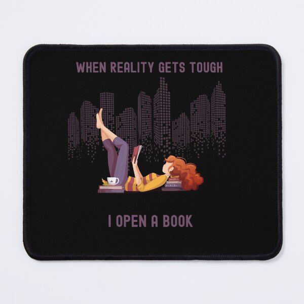 Item preview, When Reality Gets Tough I Open A Book T-Shirt Perfect Gift For Book Lover designed and sold by EvocatiVerse.