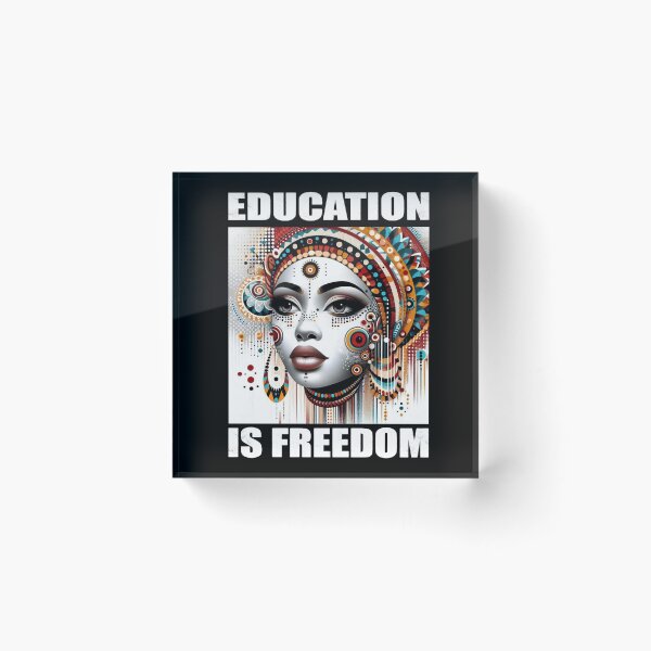 Item preview, Black History Teacher Education Is Freedom Nice Afro Women Gift designed and sold by Creat-Des.