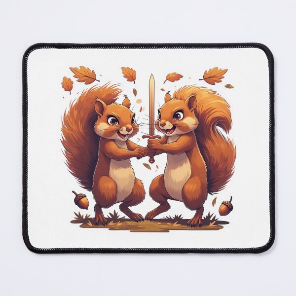 Item preview, squirrels fighting designed and sold by Flashmarkett.