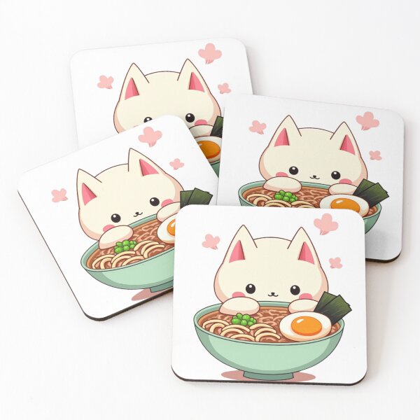Item preview,  kawaii vintage style japenese ramen cat  designed and sold by AMICO77.