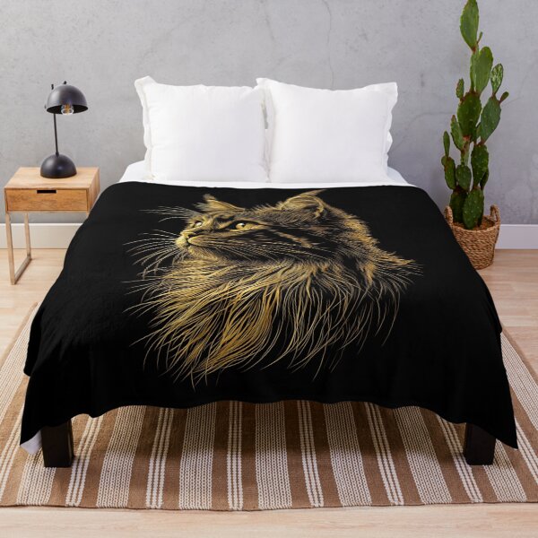 Item preview, Golden Maine Coon Cat Portrait designed and sold by PetsArt.