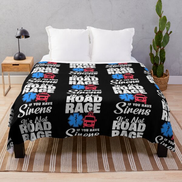 Item preview, It's Not Road Rage If You Have Sirens - Funny Paramedic EMS EMT Ambulance Driver designed and sold by LazyLoungeCo.