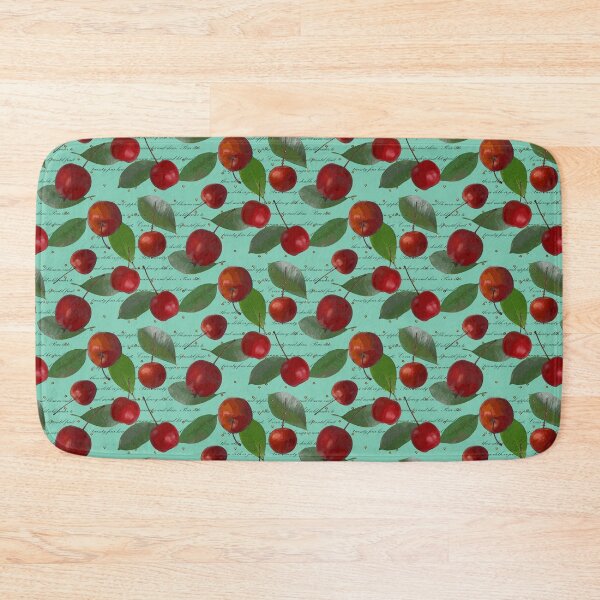 Item preview, CRABAPPLE JELLY HALFDROP BLACK TEXT ON GREEN 80ccb4 designed and sold by Art in My Loft.