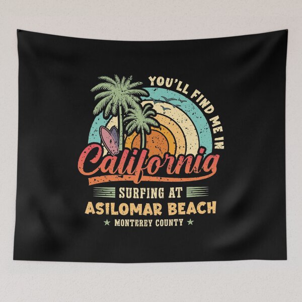 Item preview, Surfing Asilomar Beach Surf Pacific Grove West Coast California designed and sold by eclecTEEq.