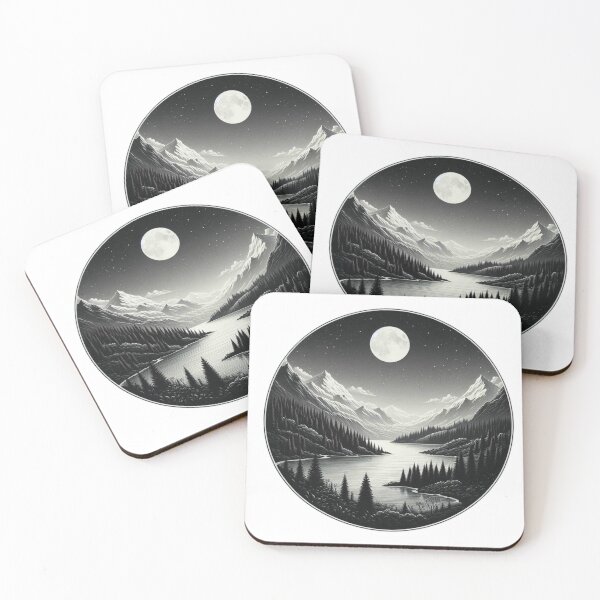 Item preview, Black And White Nature at Night designed and sold by AzaTees.