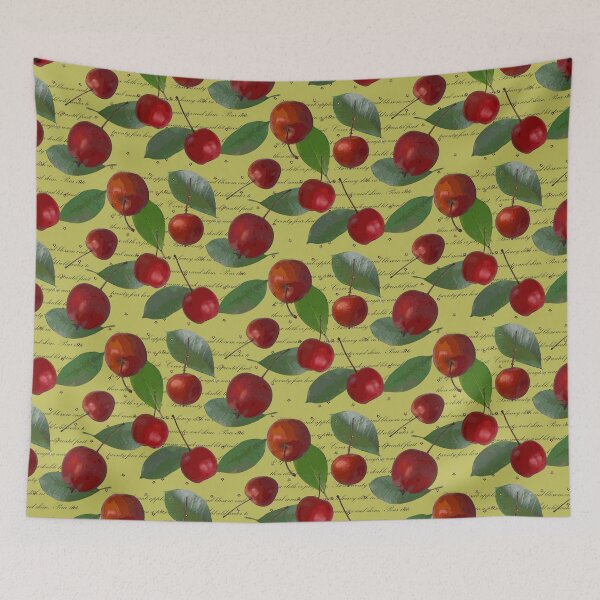 Item preview, CRABAPPLE JELLY HALFDROP BLACK TEXT ON GREEN bfbd5a designed and sold by Art in My Loft.